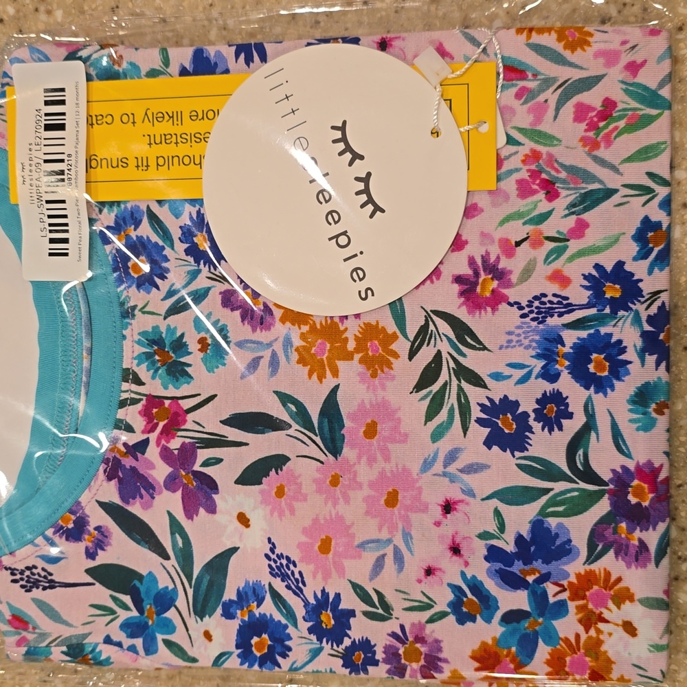 Little Sleepies Sweet Pea Floral Two Piece